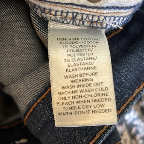 LOFT modern skinny distressed crop jeans - Picture 6 of 7